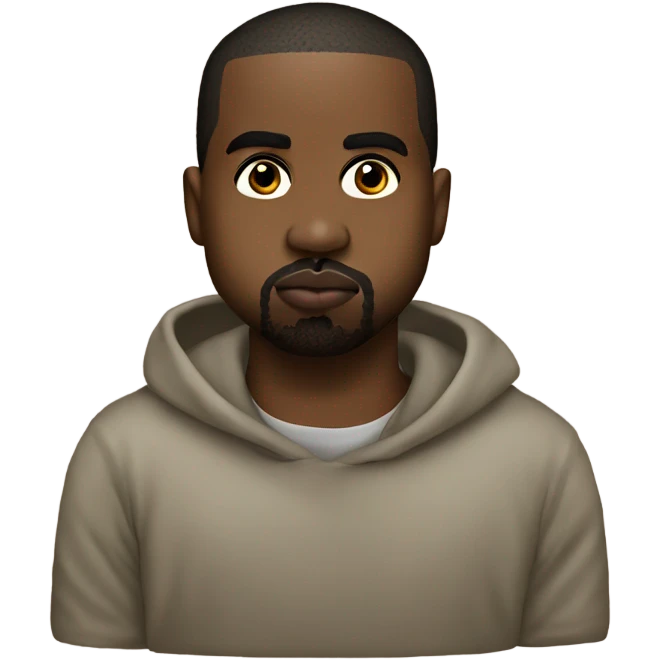 kanye west with kissy lips emoji