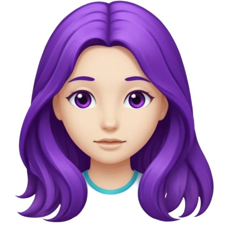 Purple girl emoji