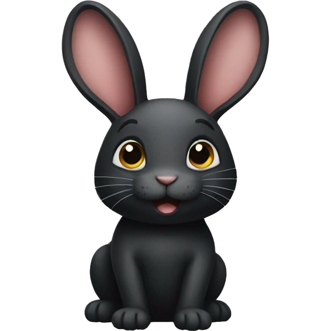 black rabbit emoji