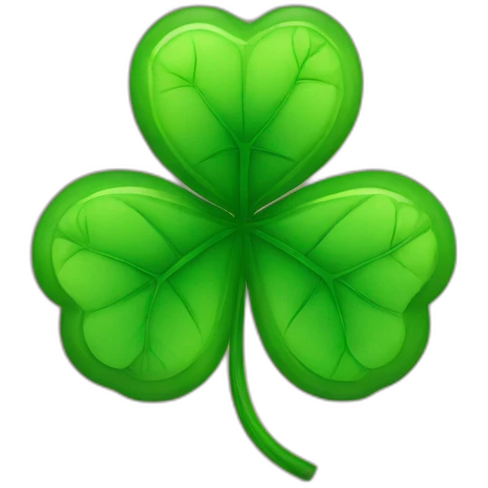 weed and clover leaf emoji