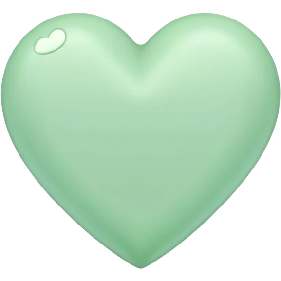 pastel green heart emoji