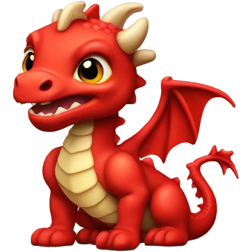 Baby red Welsh dragon  emoji