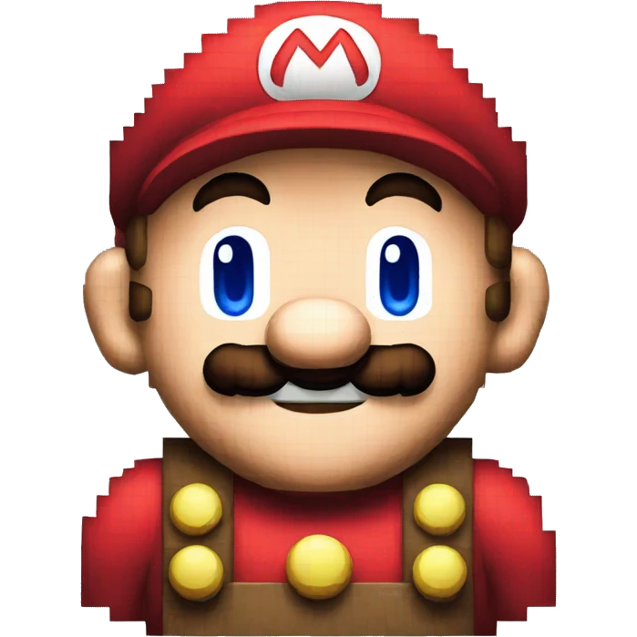 Mario pixel art emoji