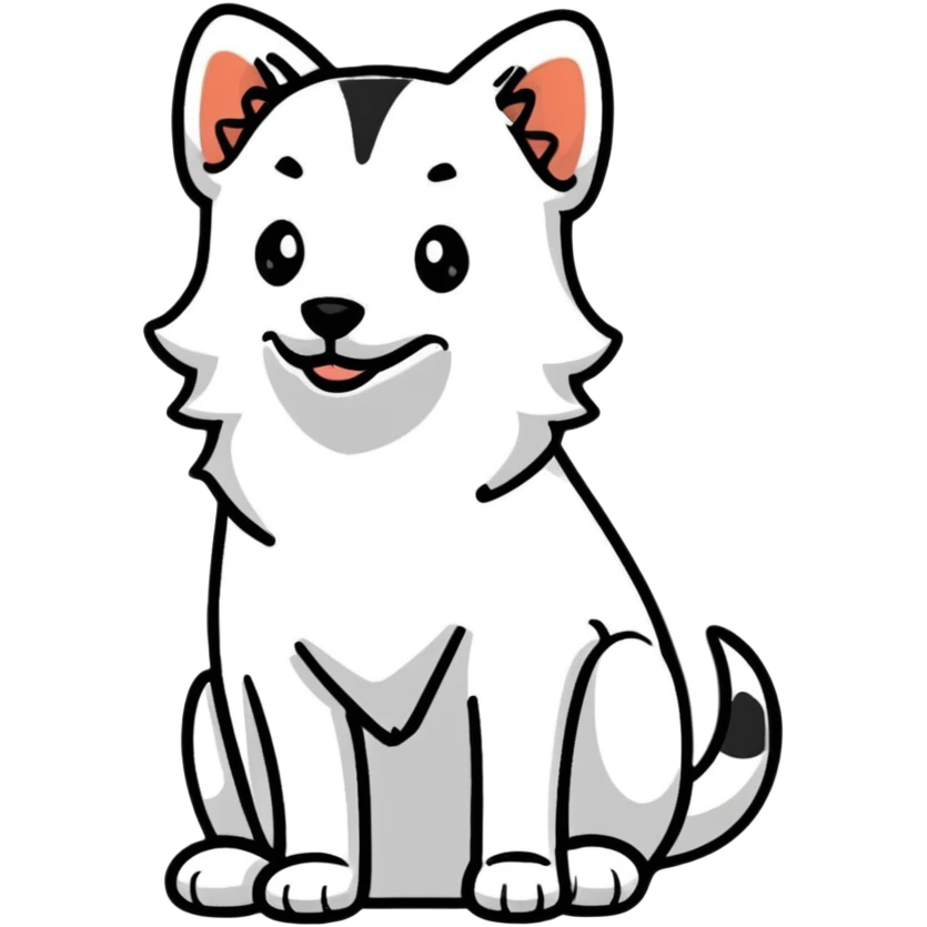 playful dog emoji