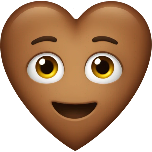 Brown heart  emoji