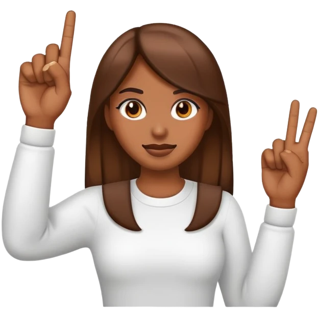 Emoji girl person with middle finger brown skin  emoji