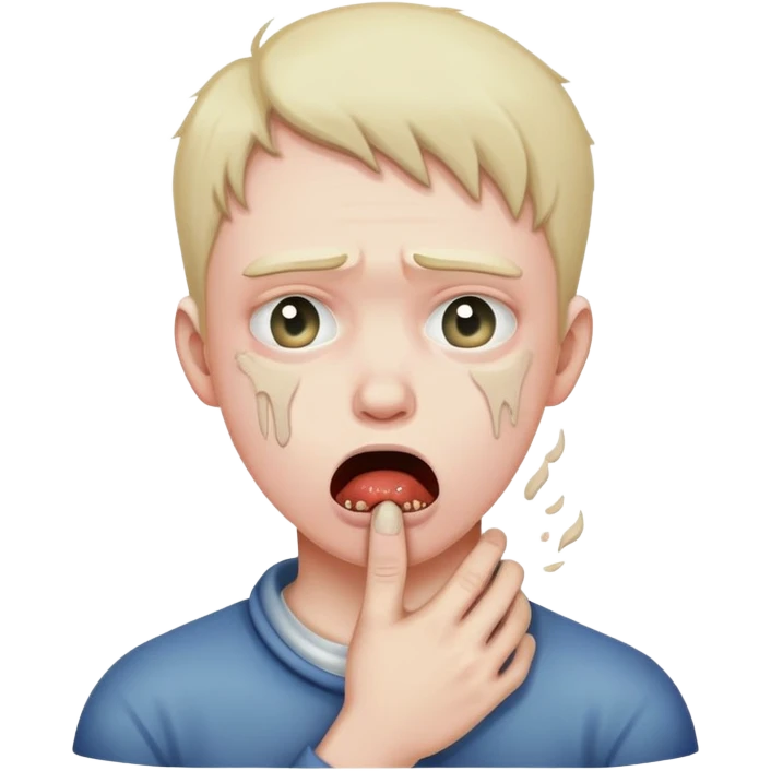 Person choking themselves  emoji
