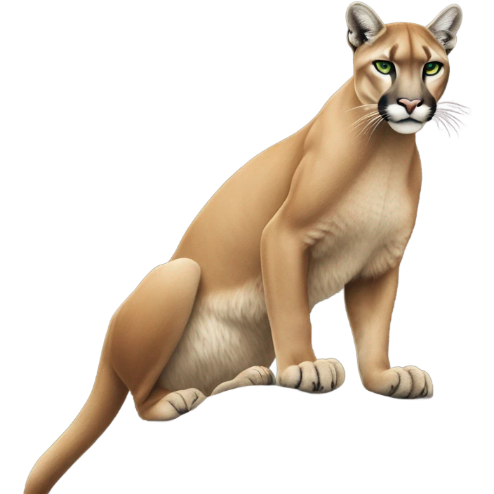 Puma in the mountains of Colorado emoji