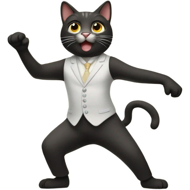 A dancing cat emoji  emoji