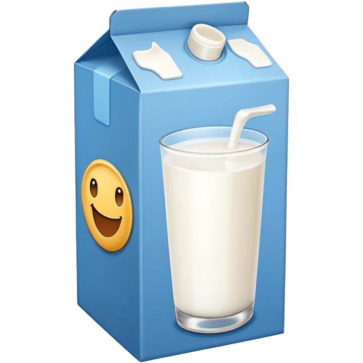 a box of milk emoji