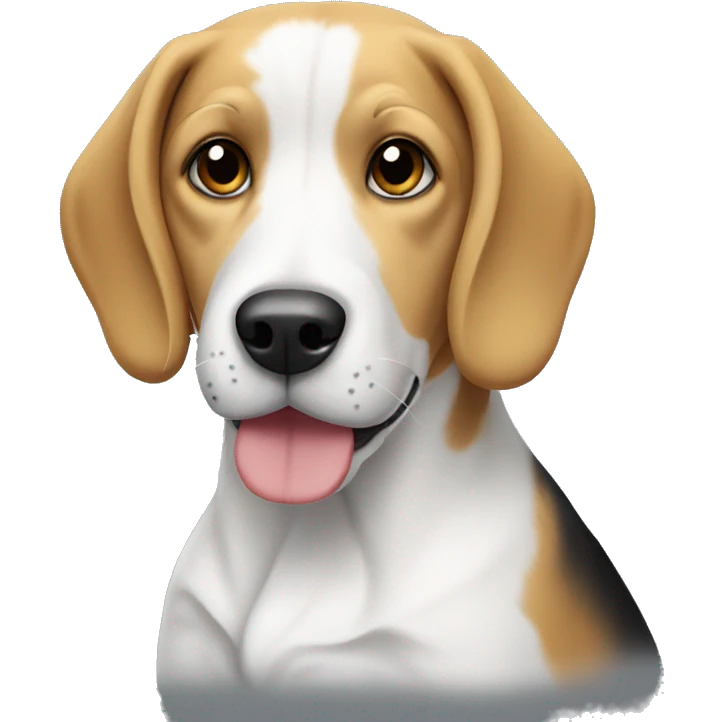 blonde and white beagle emoji