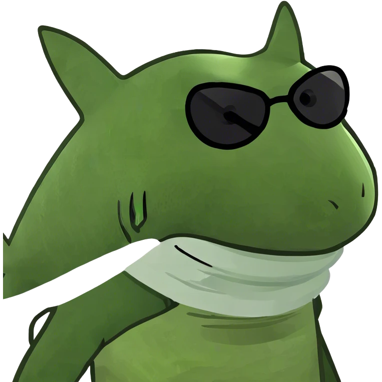 Shark in ski mask  emoji