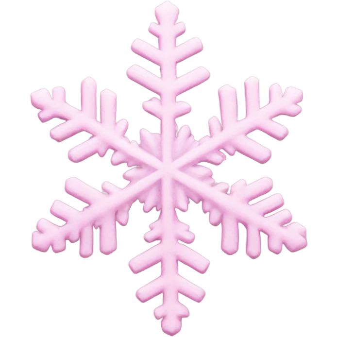 pastel pink snowflake  emoji