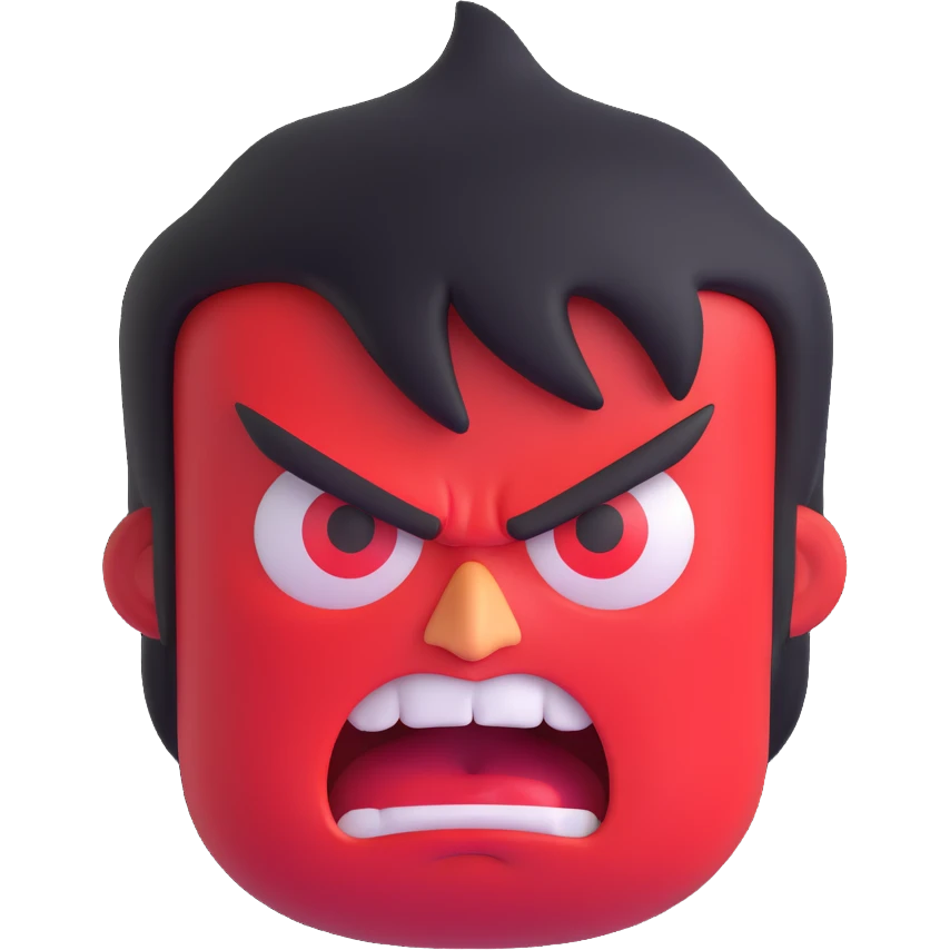 angry face emoji