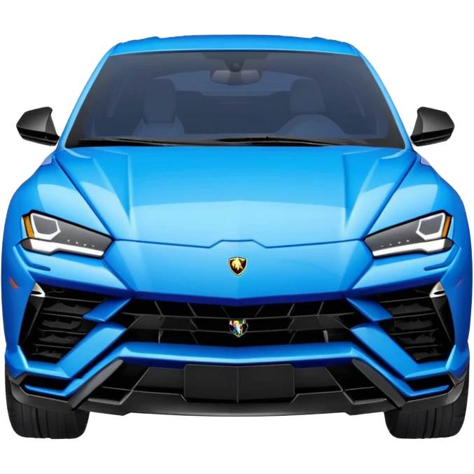 lamborghini urus de face bleu emoji