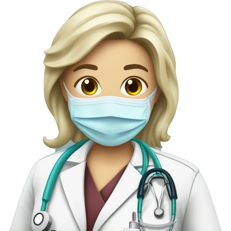Infection prevention and control nurse in hemodialysis emoji
