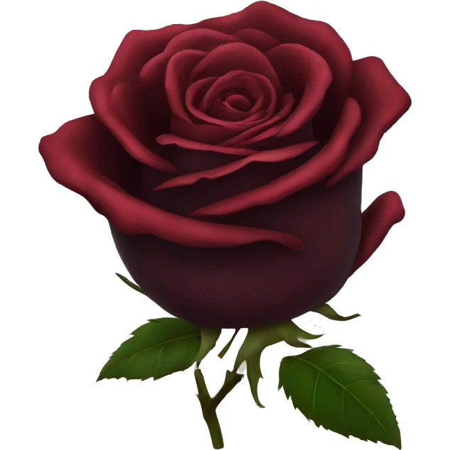 Dark red rose emoji