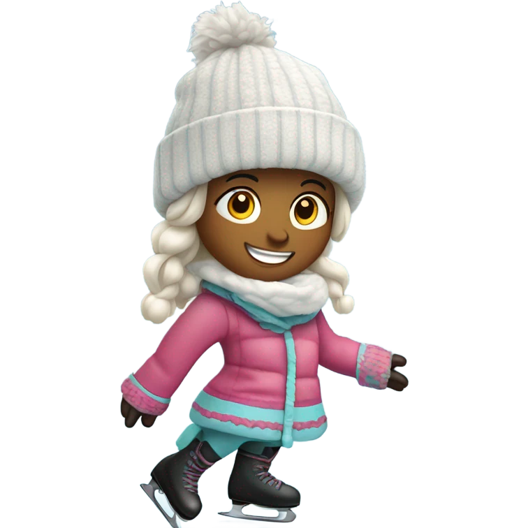 Bailey ice skating on Pluto  emoji