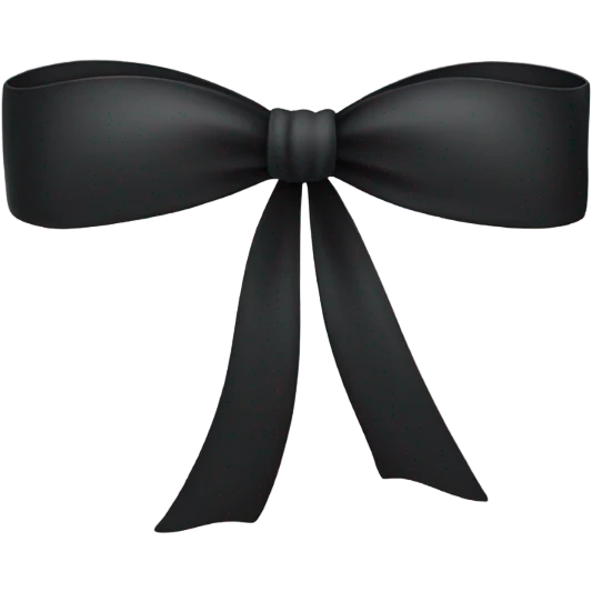 black bow  emoji