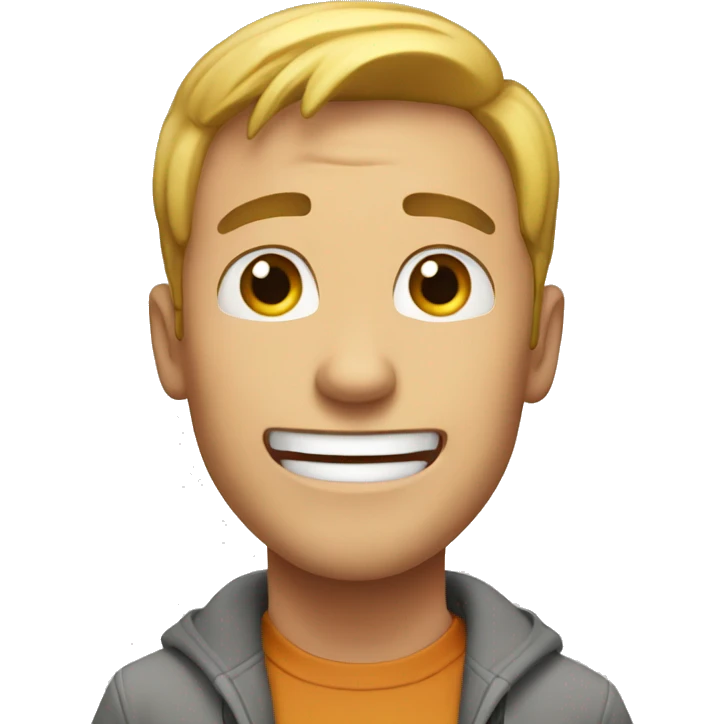 guy saying YAY emoji