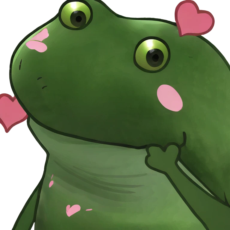 Blush face with pink hearts emoji
