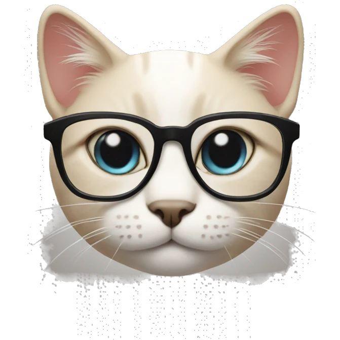 cat with glasses emoji
