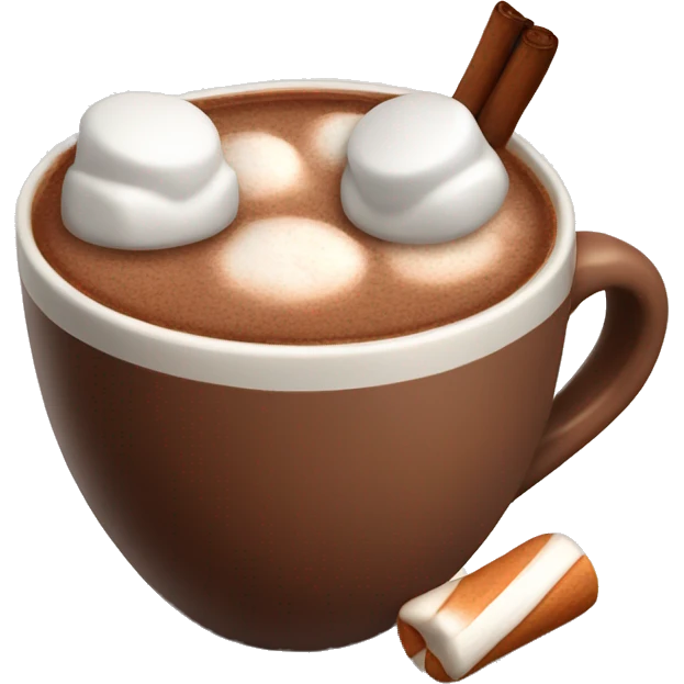 Hot chocolate with marshmallows emoji