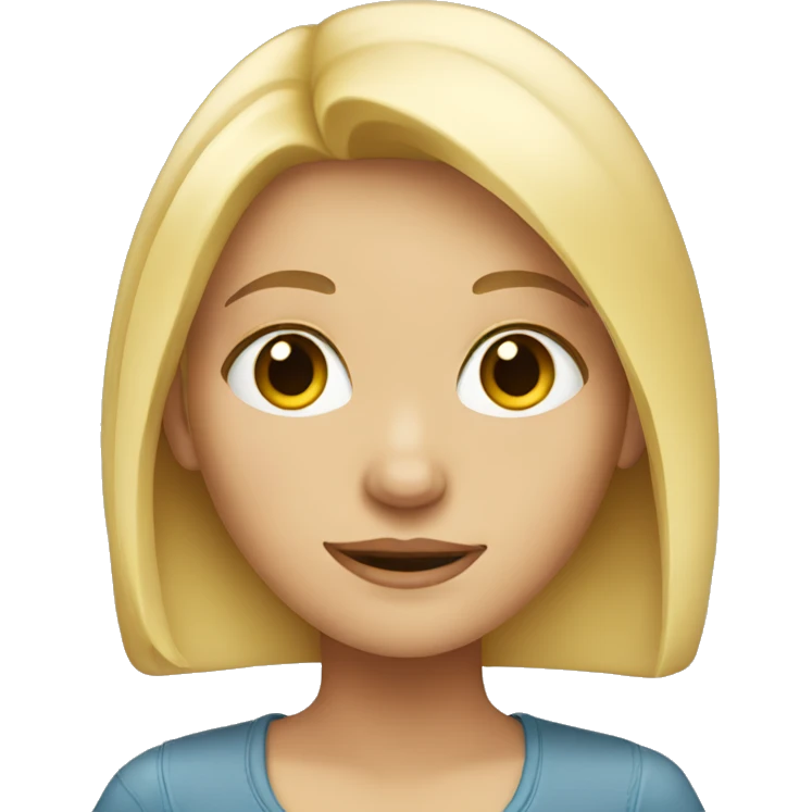 blonde girl emoji