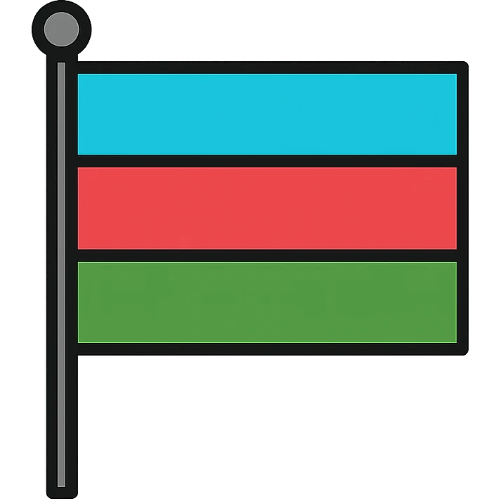 Karelia nationalist flag, horizontal tricolor, vivid colors, no text, icon emoji