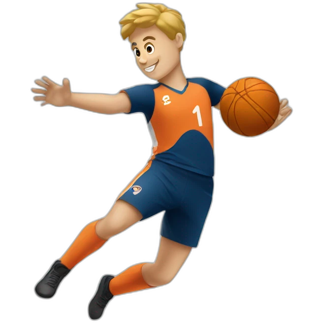 handballeur qui saute emoji