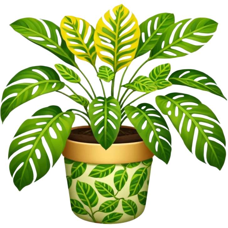 maranta lemon lime plant emoji