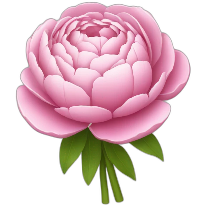 Bouquet fleur pivoine emoji