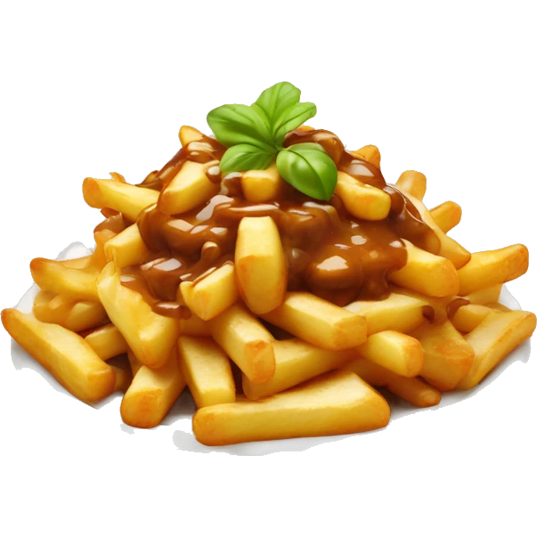 Poutine qui mange une poutine  emoji