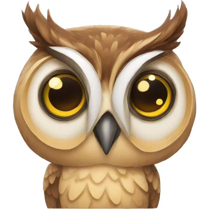 owl in loveeee emoji