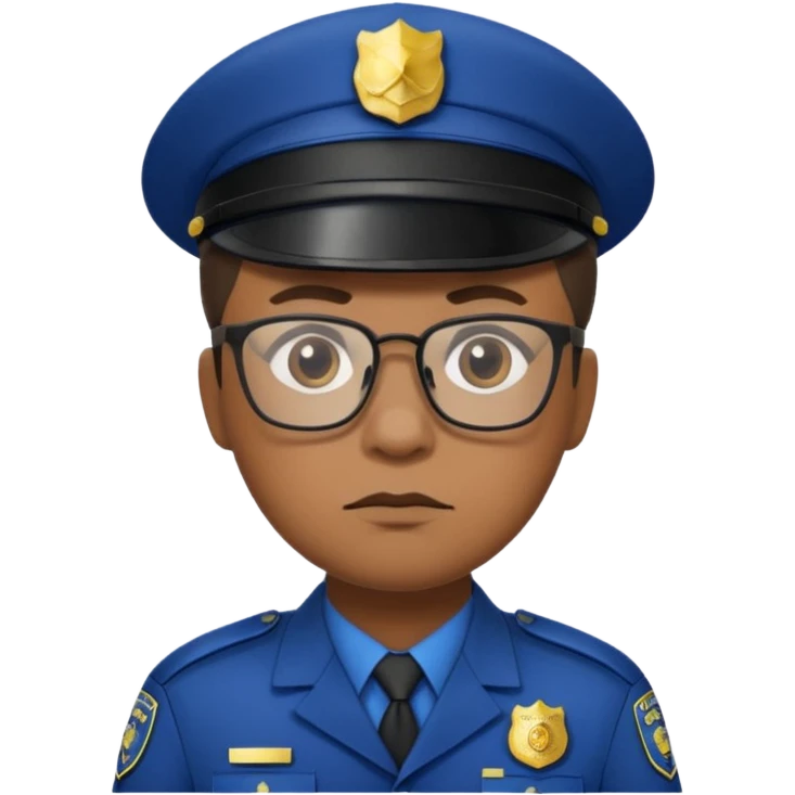glasses police emoji