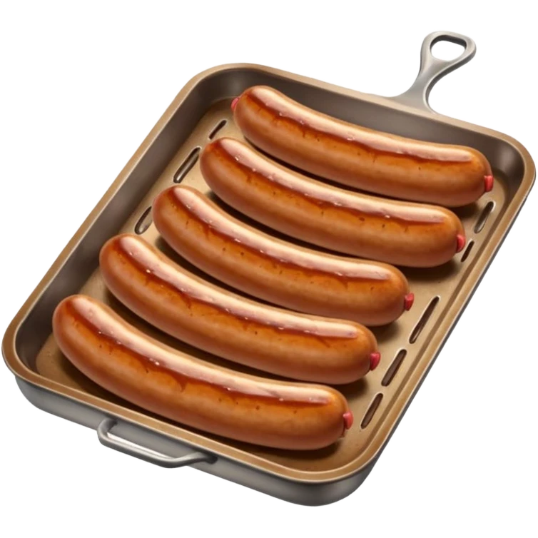 Sausage links on a tray emoji