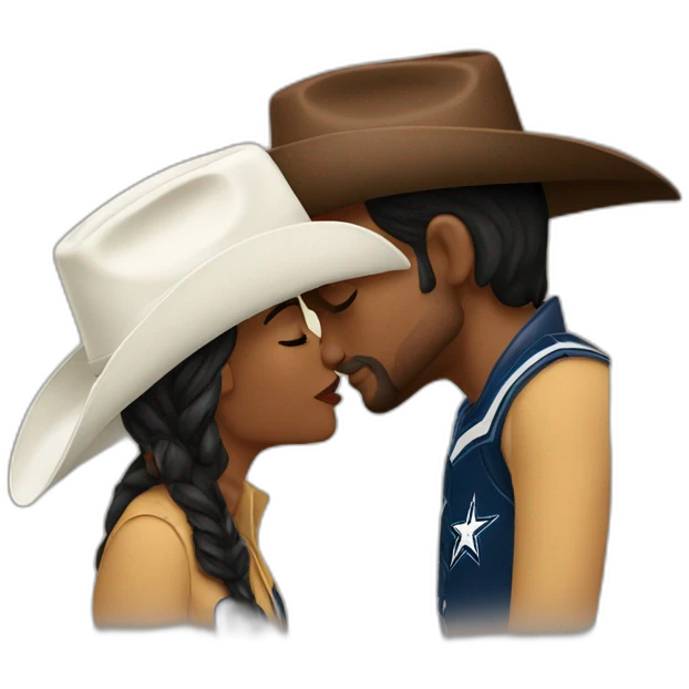 cowboys kissing emoji
