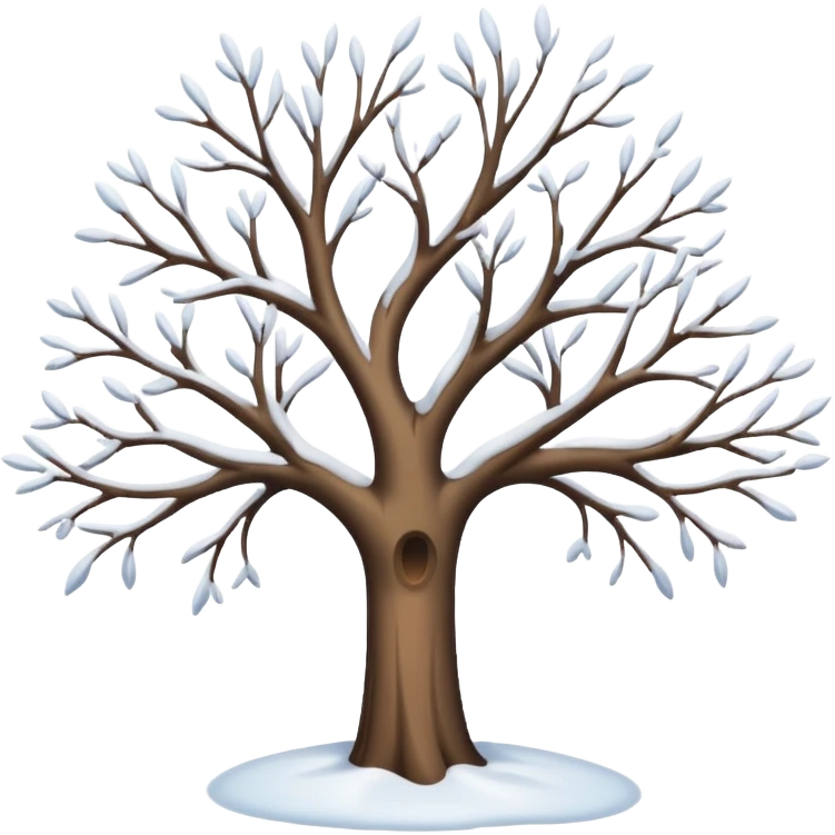 tree in winter emoji