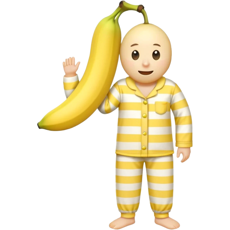 A banana in pajamas  emoji