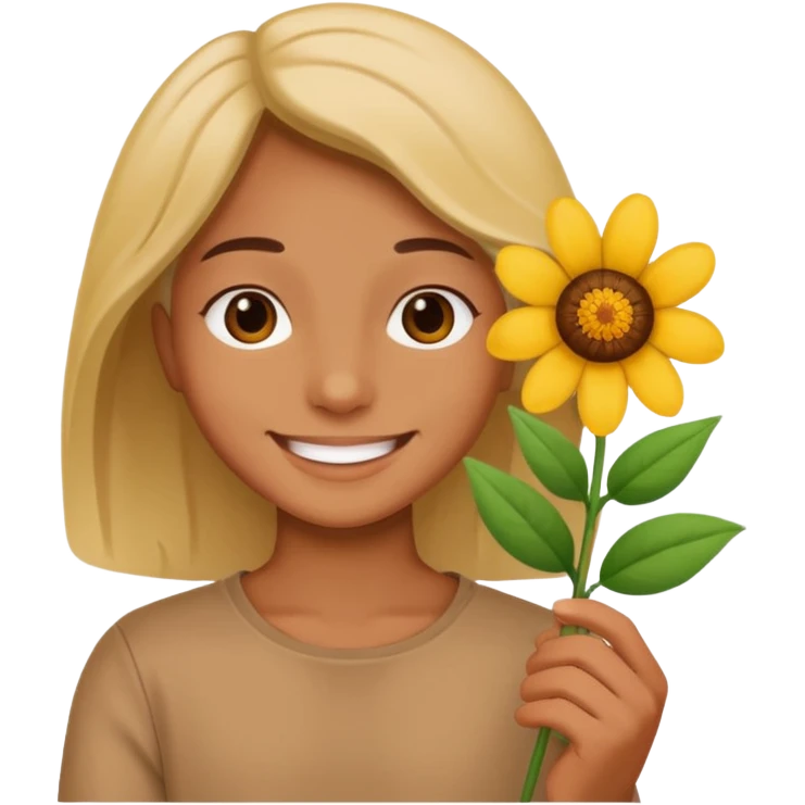 flower-holding person emoji