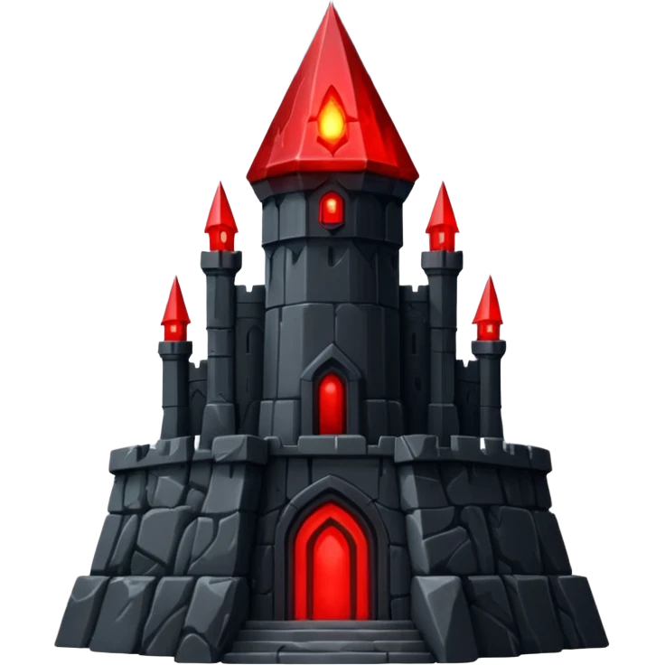 Evil Fortress witch Red Beacon shooting into sky emoji