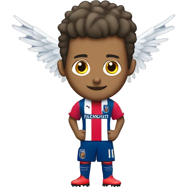 Joueur de foot Neymar avec des ailes emoji
