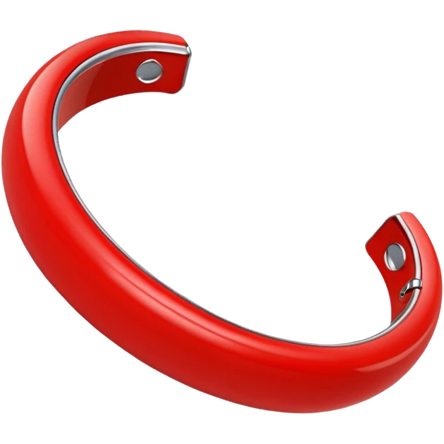 red bangle emoji
