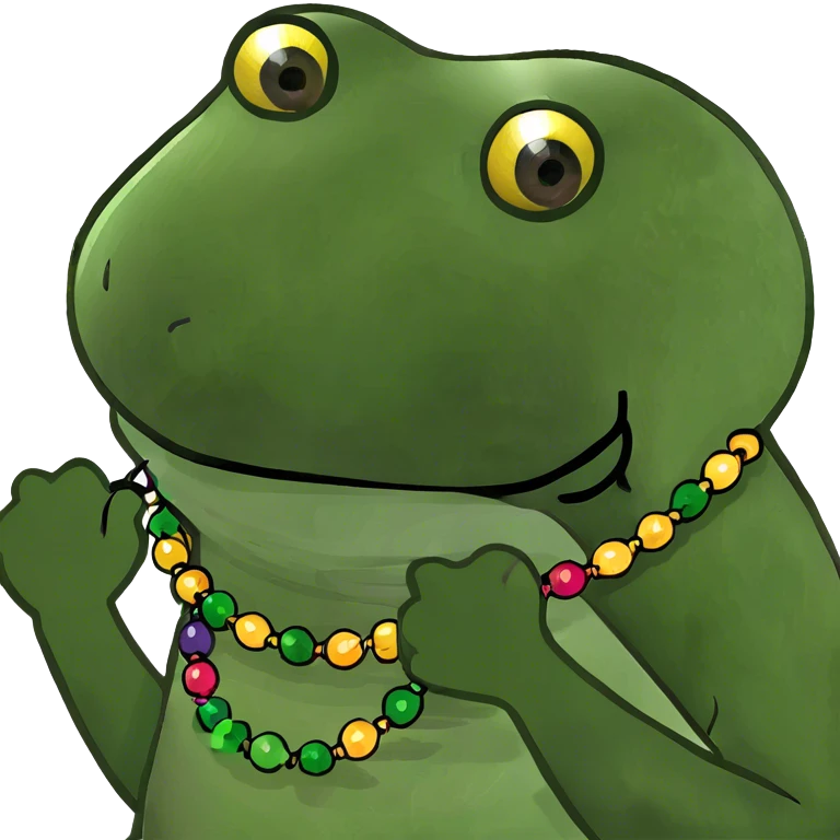 Mardi Gras beads emoji