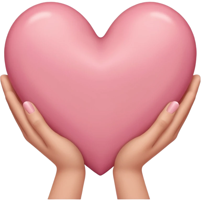 руки держат сердечко emoji