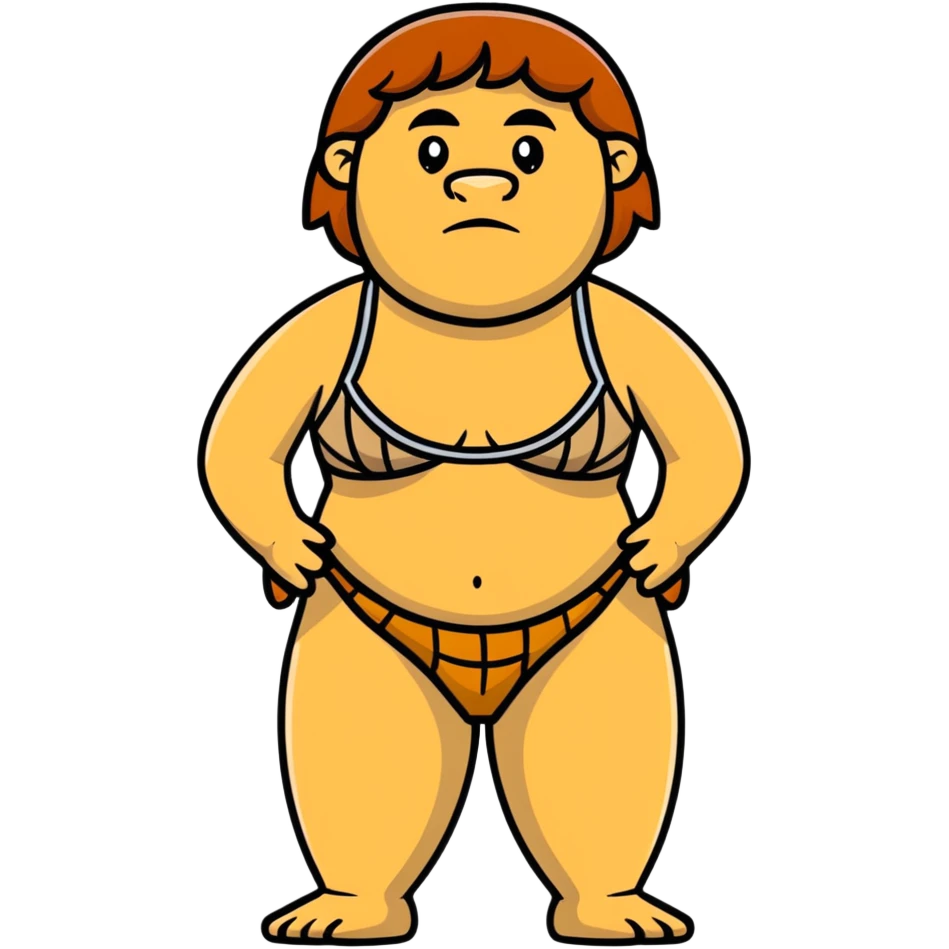 neanderthal cloth bra emoji