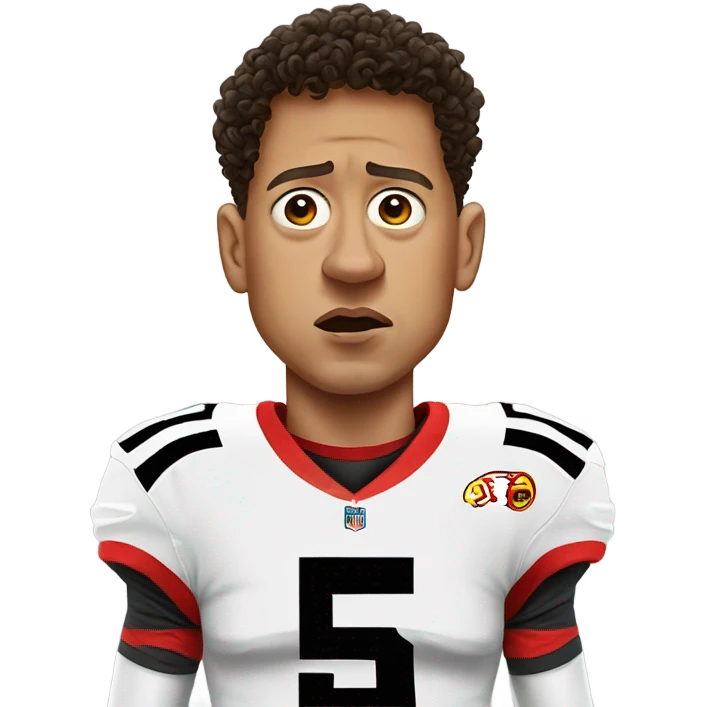 Patrick Mahomes crying to a referee  emoji