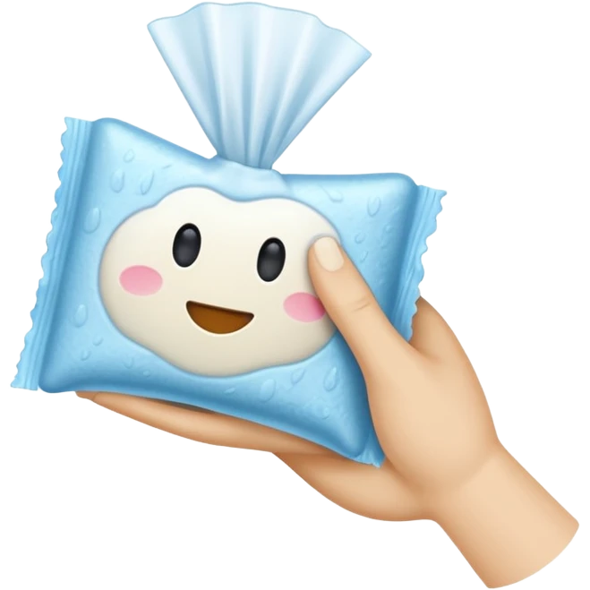 hand wipe cleaning emoji