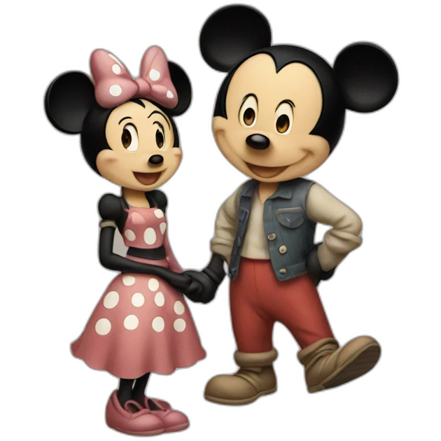 Mickey and minie emoji