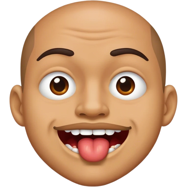 The man biting his lip emoji